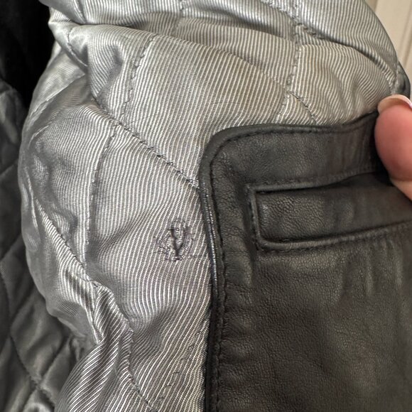 Sean Jean Vintage Men's Full Zip Leather Bomber Jacket Size XXL - Picture 8 of 13